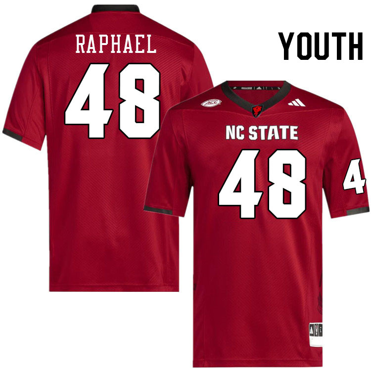 Youth #48 Blake Raphael NC State Wolfpack College Football Jerseys Stitched-Red